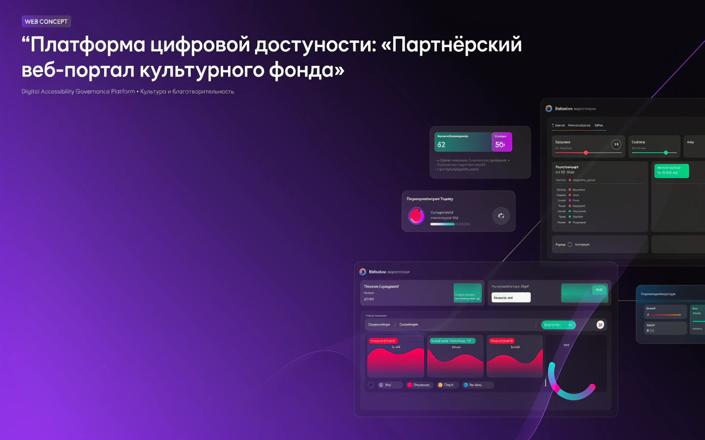 Презентационная концепция интерфейса проекта «Платформа цифровой доступности: «Партнёрский веб-портал культурного фонда»»