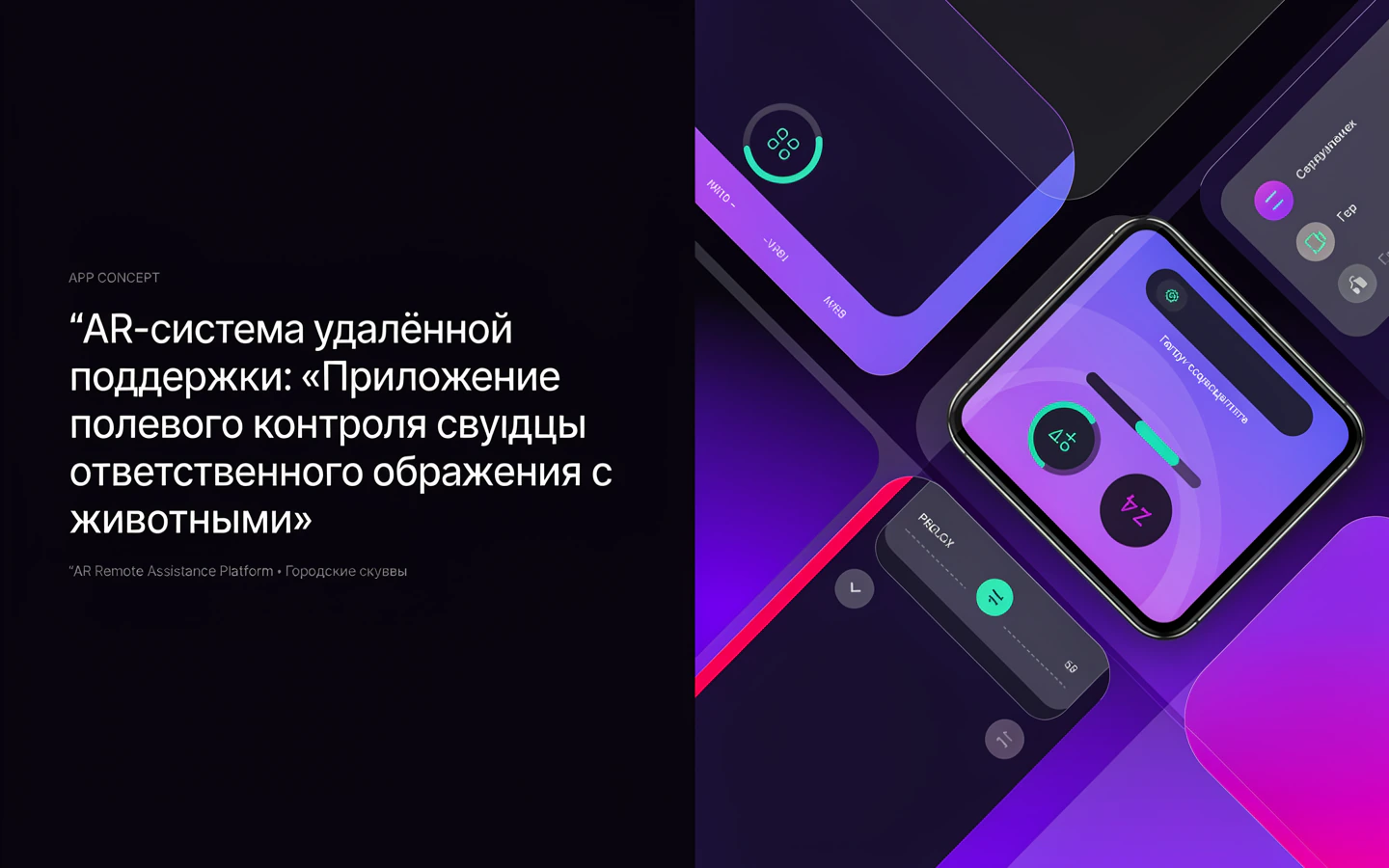 Презентационная концепция интерфейса проекта «AR-система удалённой поддержки: «Приложение полевого контроля службы ответственного обращения с животными»»
