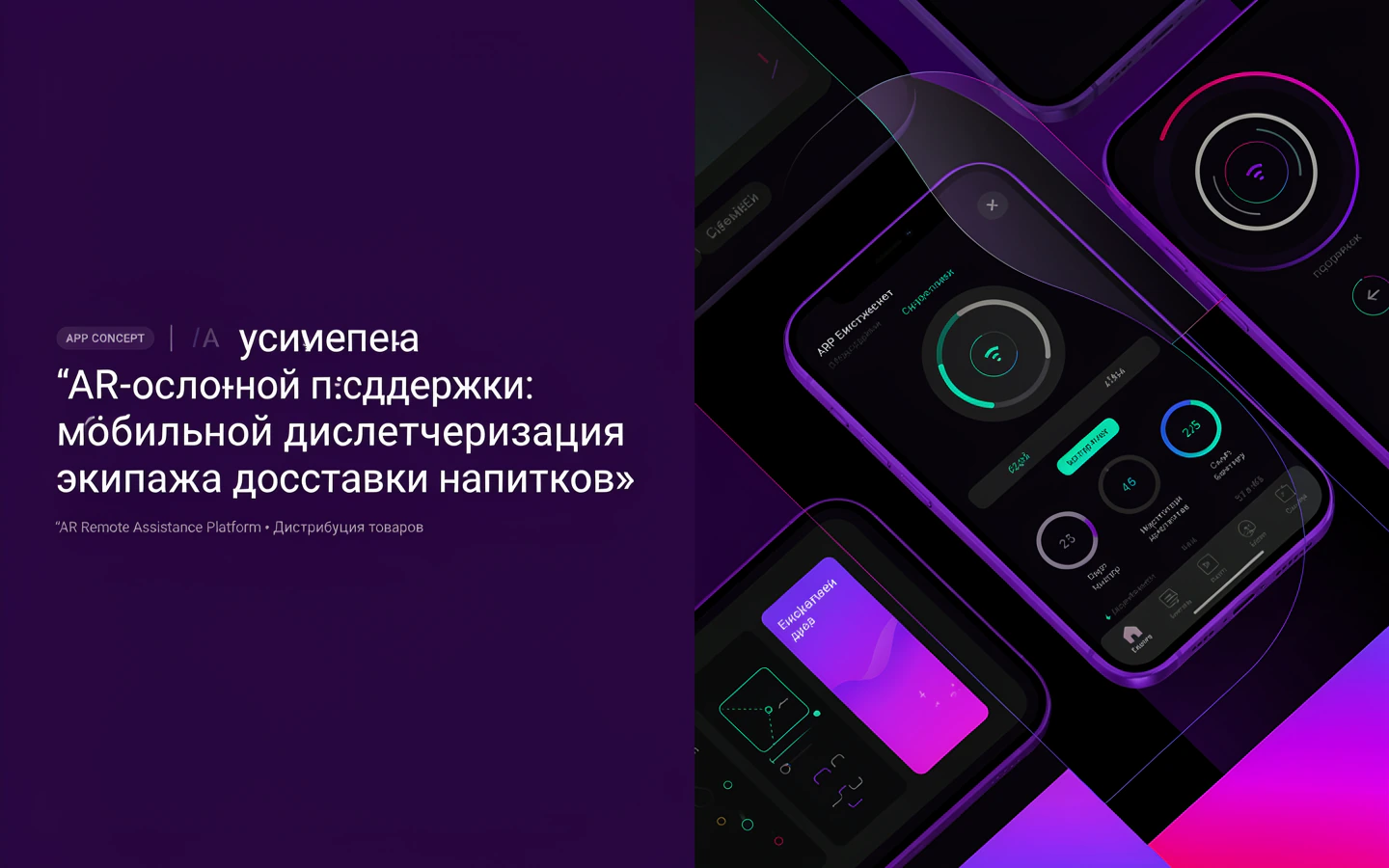 Презентационная концепция интерфейса проекта «AR-система удалённой поддержки: «Система мобильной диспетчеризации экипажа доставки напитков»»
