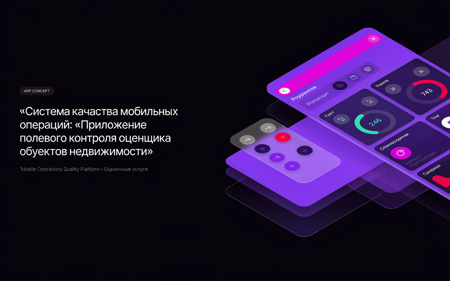 Презентационная концепция интерфейса проекта «Система качества мобильных операций: «Приложение полевого контроля оценщика объектов недвижимости»»