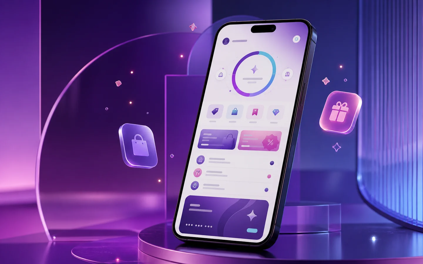 Визуальная концепция cashback-платформы Bonus Loop