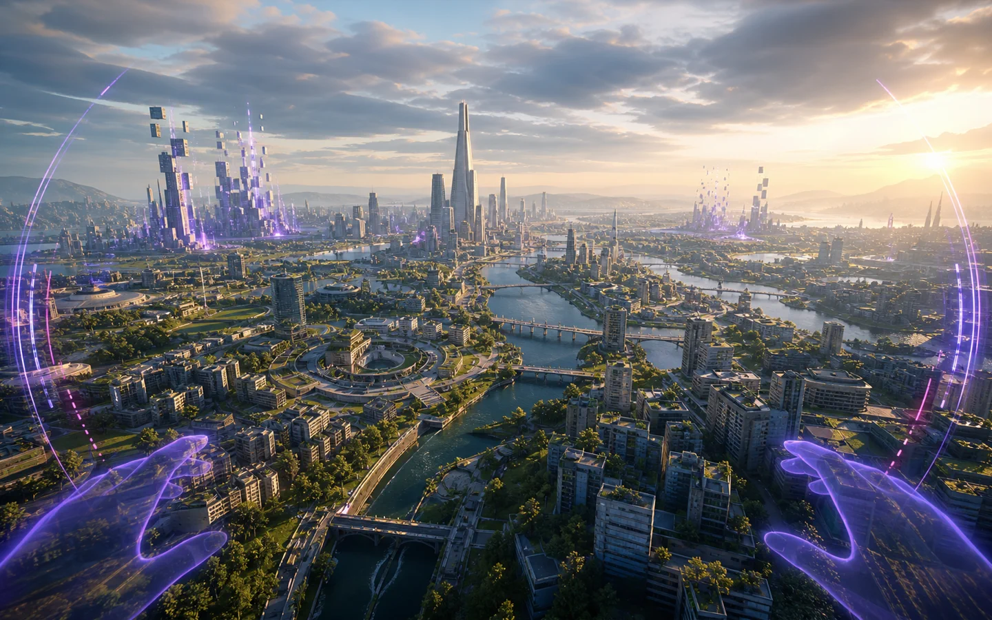 Визуальная концепция проекта City Flight VR