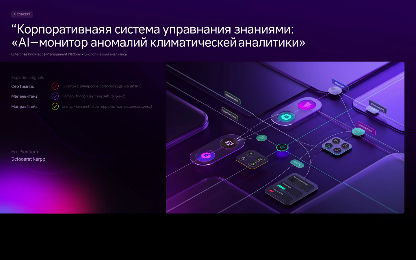 Презентационная концепция интерфейса проекта «Корпоративная система управления знаниями: «AI-монитор аномалий климатической аналитики»»