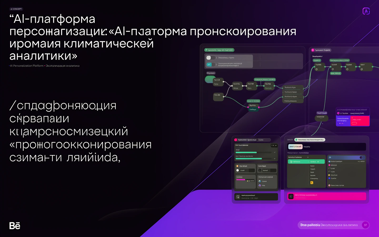 Презентационная концепция интерфейса проекта «AI-платформа персонализации: «AI-платформа прогнозирования климатической аналитики»»