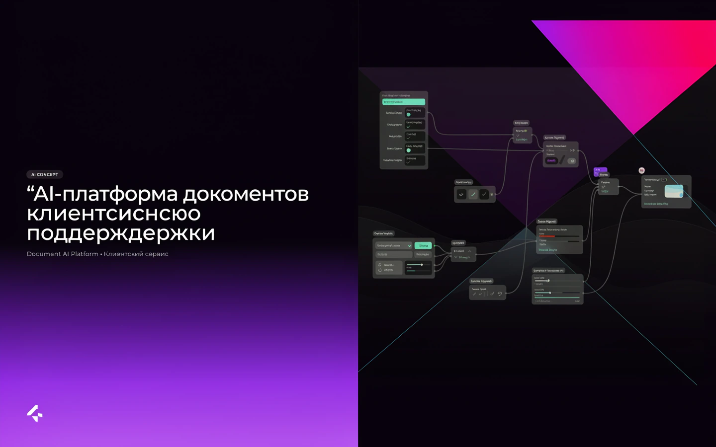 Презентационная концепция интерфейса проекта «AI-платформа документов клиентской поддержки»