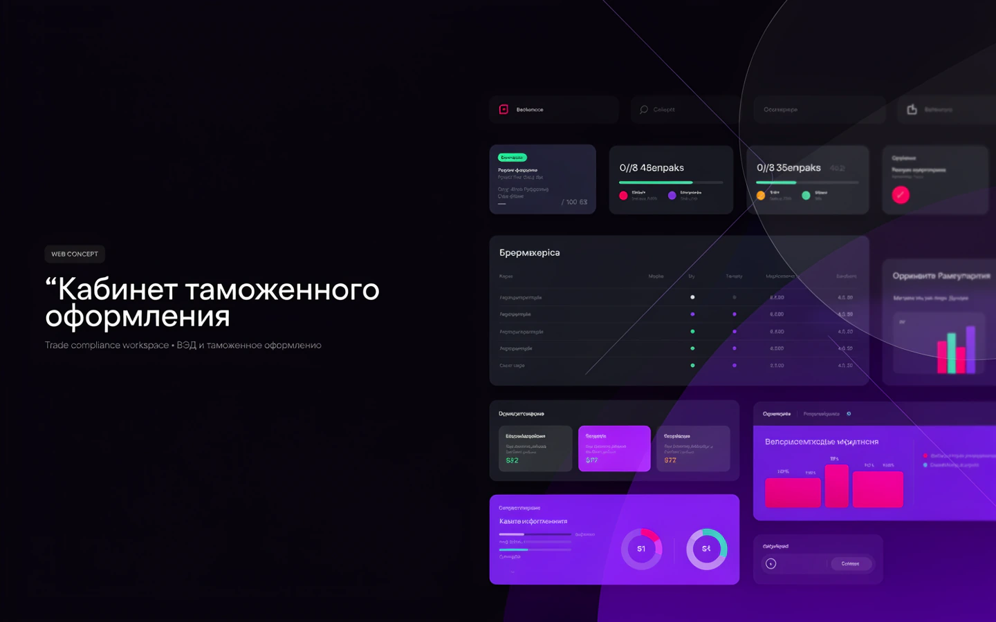 Презентационная концепция интерфейса проекта «Кабинет таможенного оформления»