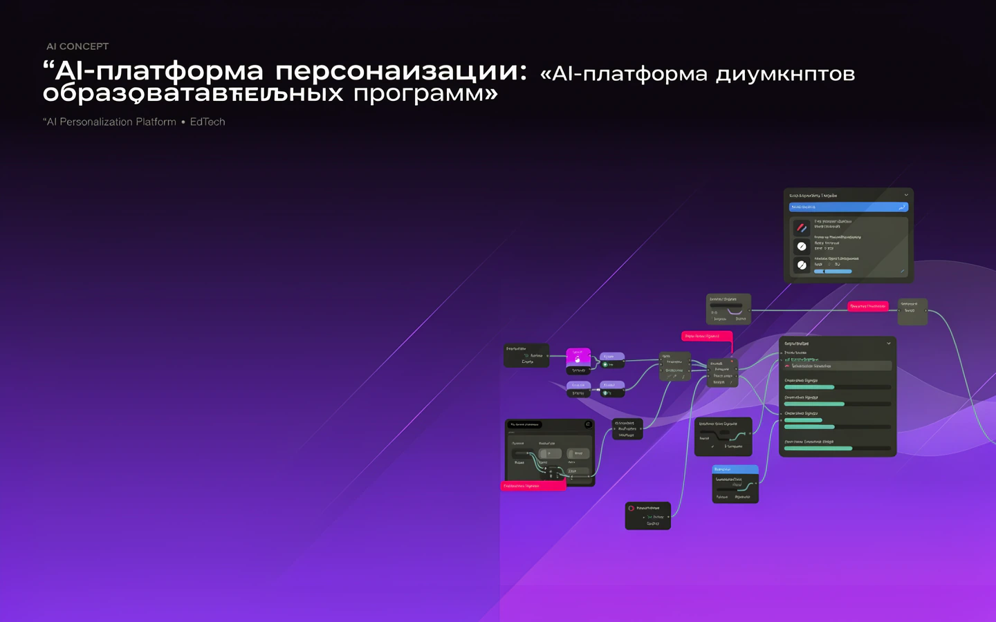Презентационная концепция интерфейса проекта «AI-платформа персонализации: «AI-платформа документов образовательных программ»»