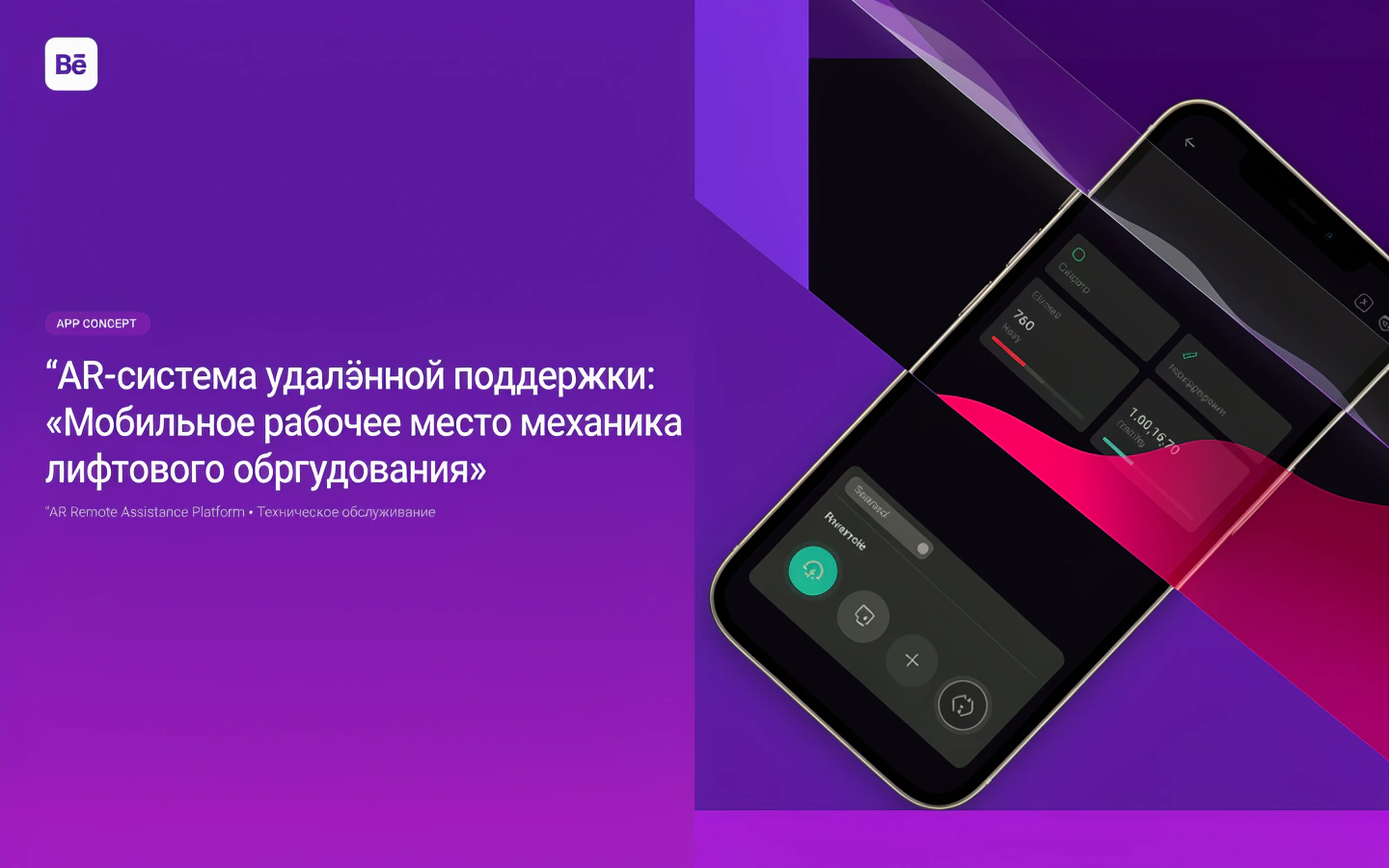 Презентационная концепция интерфейса проекта «AR-система удалённой поддержки: «Мобильное рабочее место механика лифтового оборудования»»