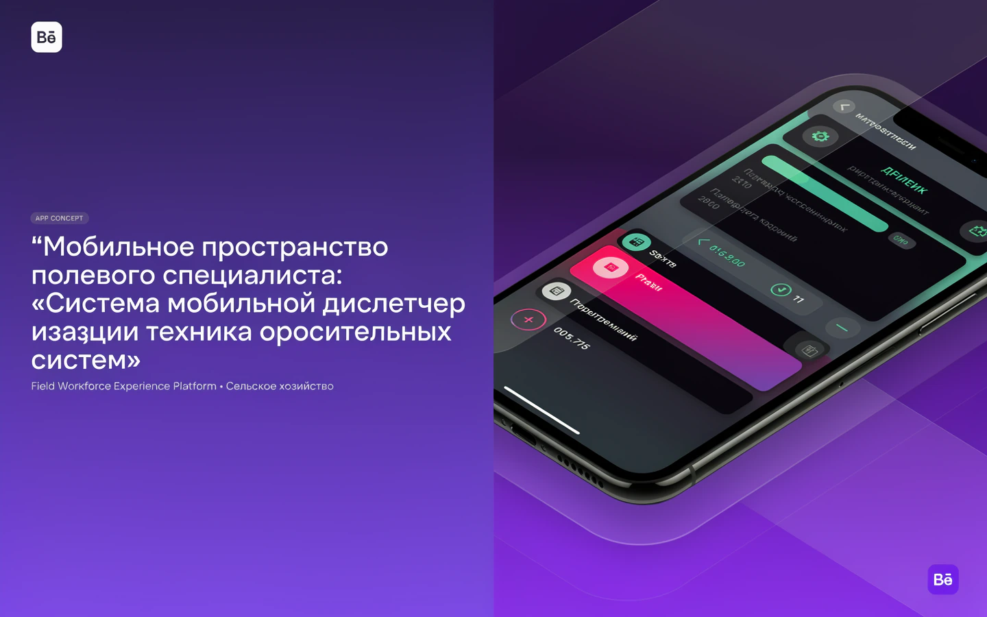 Презентационная концепция интерфейса проекта «Мобильное пространство полевого специалиста: «Система мобильной диспетчеризации техника оросительных систем»»
