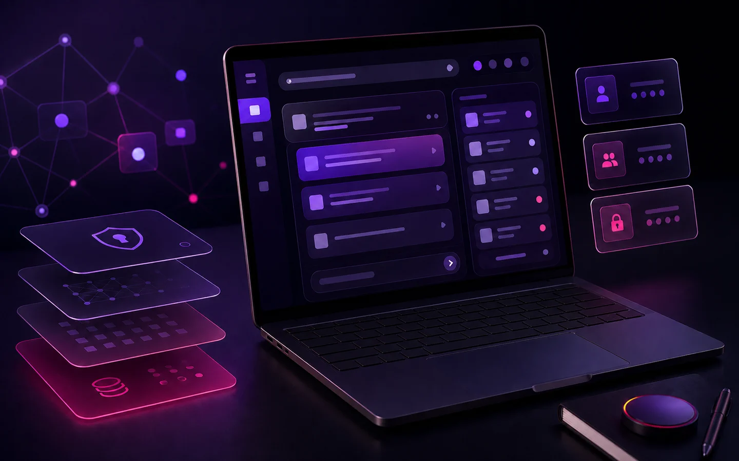 Визуальная концепция корпоративного ассистента Team Knowledge AI