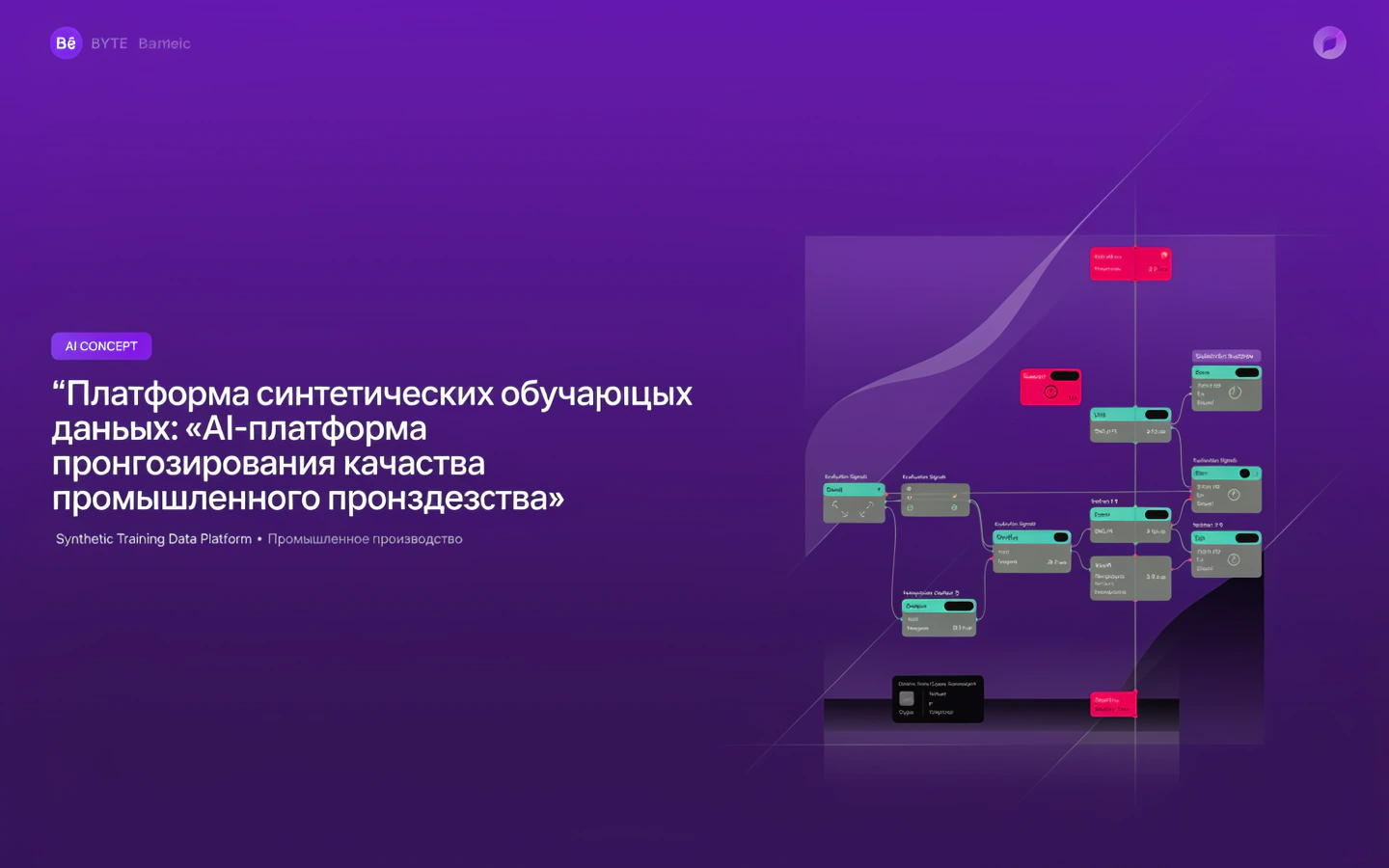 Презентационная концепция интерфейса проекта «Платформа синтетических обучающих данных: «AI-платформа прогнозирования качества промышленного производства»»