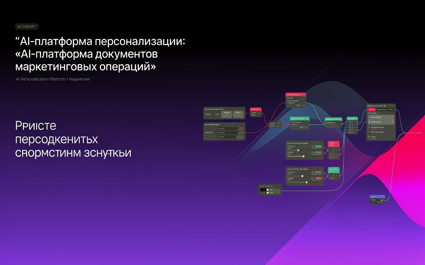 Презентационная концепция интерфейса проекта «AI-платформа персонализации: «AI-платформа документов маркетинговых операций»»