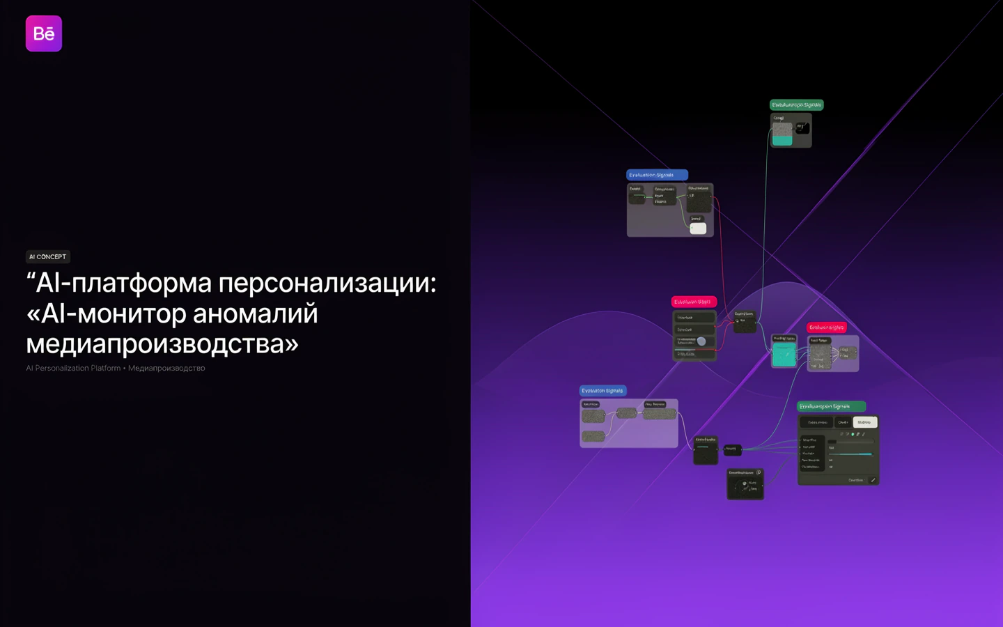 Презентационная концепция интерфейса проекта «AI-платформа персонализации: «AI-монитор аномалий медиапроизводства»»