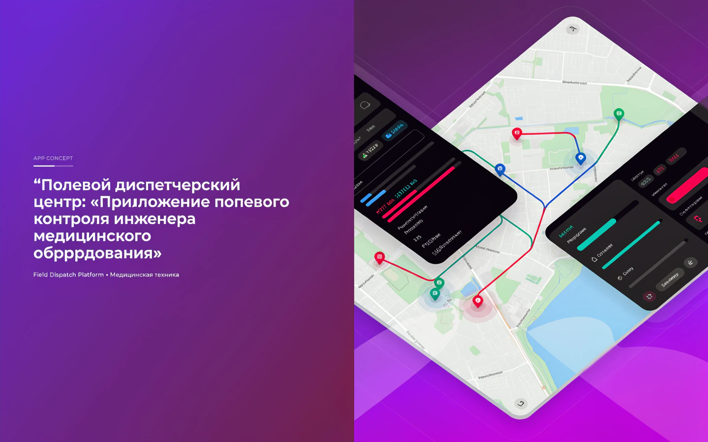 Презентационная концепция интерфейса проекта «Полевой диспетчерский центр: «Приложение полевого контроля инженера медицинского оборудования»»