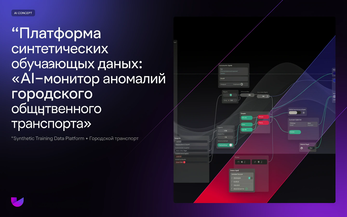 Презентационная концепция интерфейса проекта «Платформа синтетических обучающих данных: «AI-монитор аномалий городского общественного транспорта»»