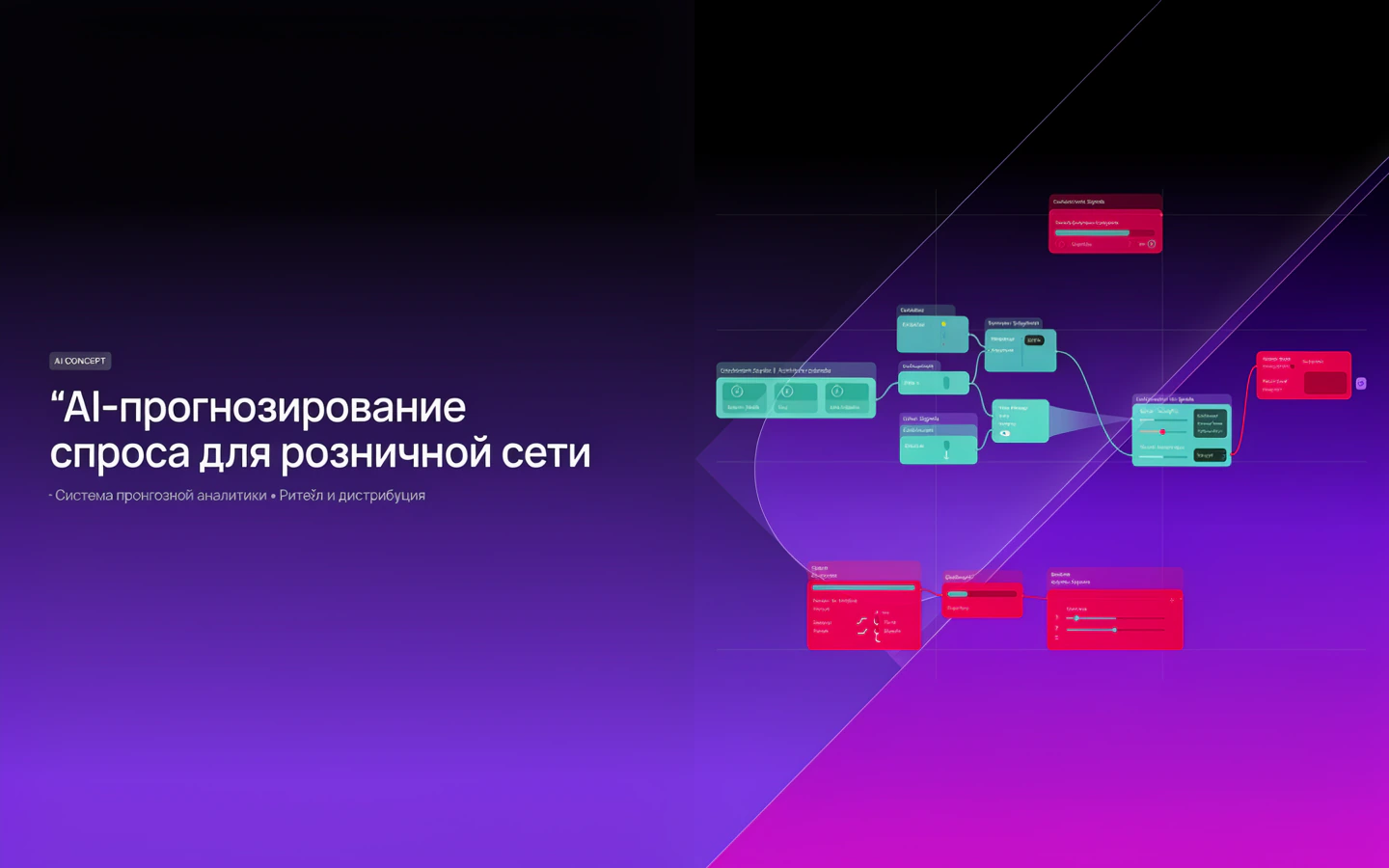 Презентационная концепция интерфейса проекта «AI-прогнозирование спроса для розничной сети»
