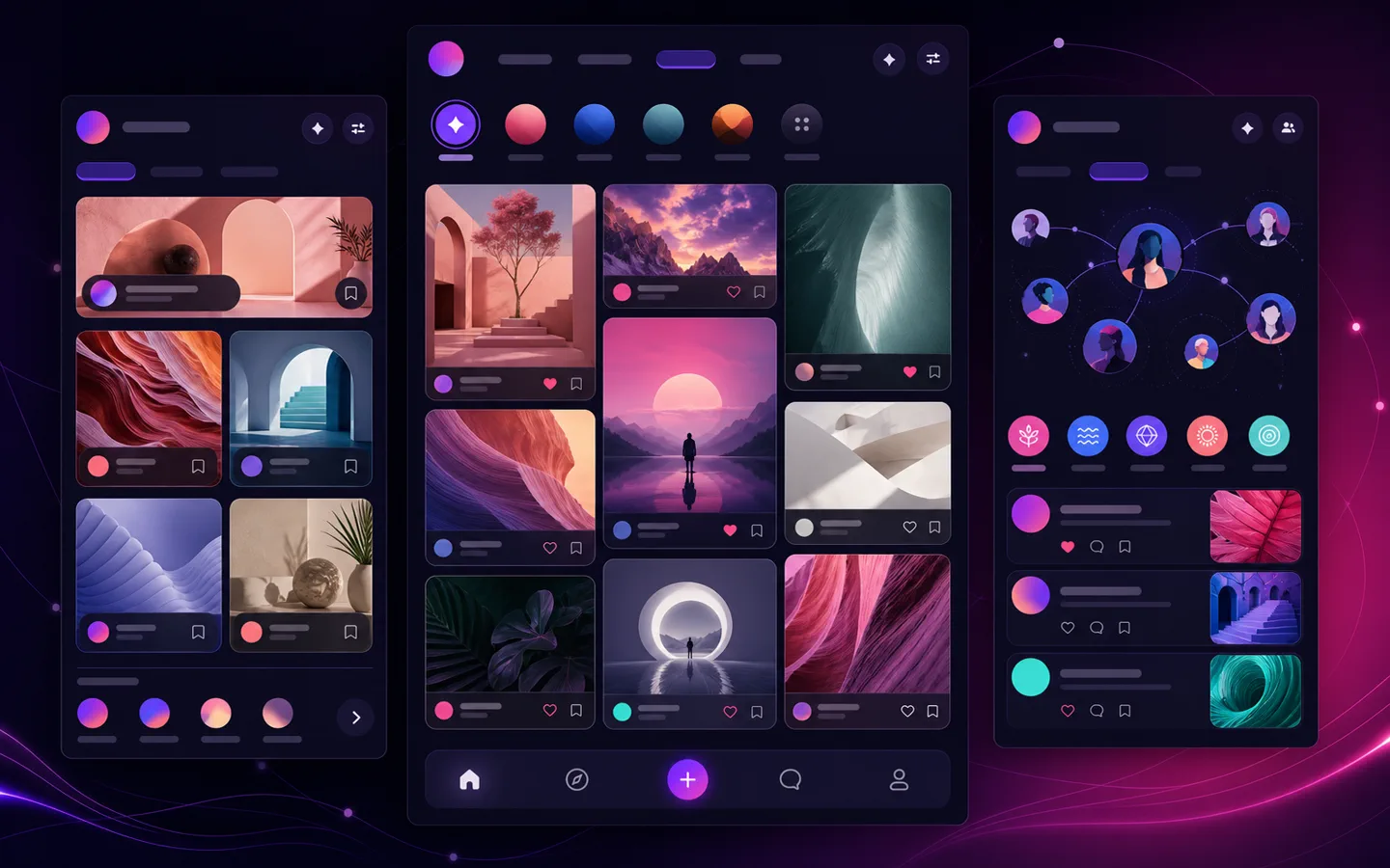 Визуальная концепция платформы социального вовлечения