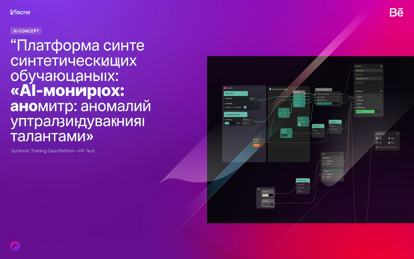 Презентационная концепция интерфейса проекта «Платформа синтетических обучающих данных: «AI-монитор аномалий управления талантами»»