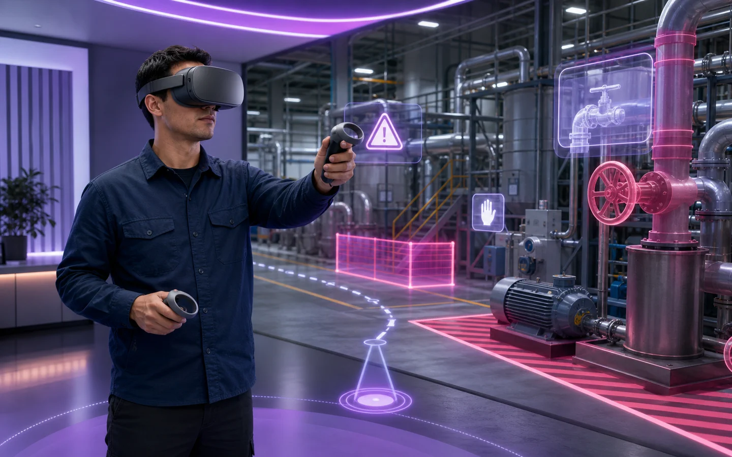 Визуальная концепция тренажёра VR Safety Plant