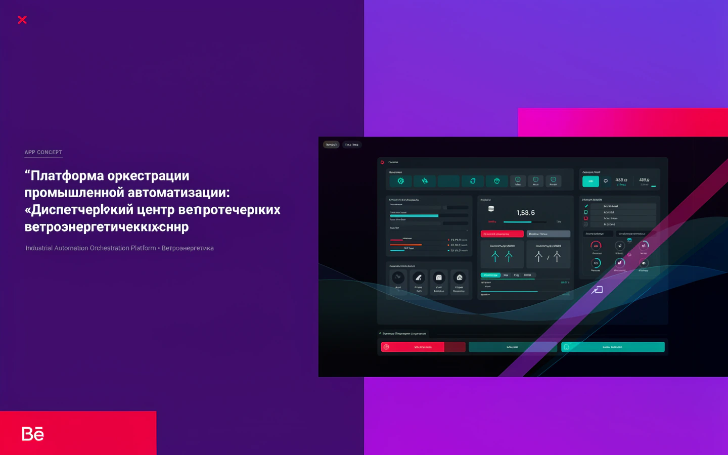 Презентационная концепция интерфейса проекта «Платформа оркестрации промышленной автоматизации: «Диспетчерский центр ветроэнергетических парков»»
